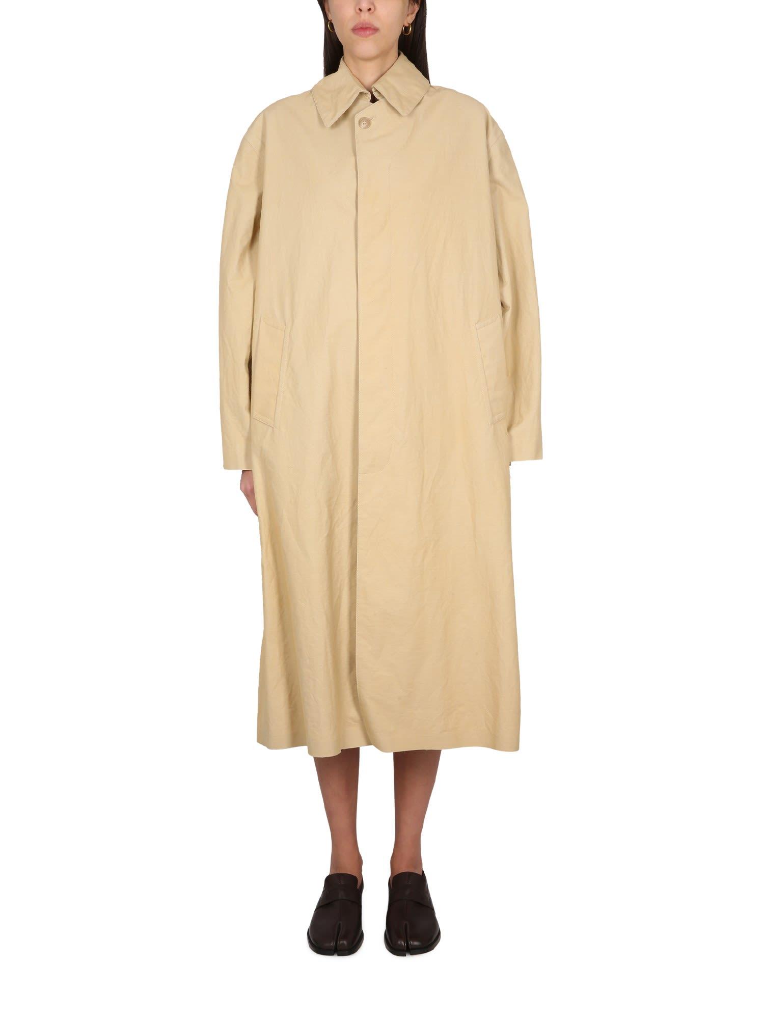 maison margiela utility style trench coat