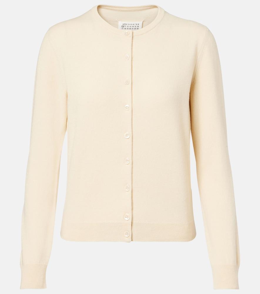 maison margiela virgin wool cardigan