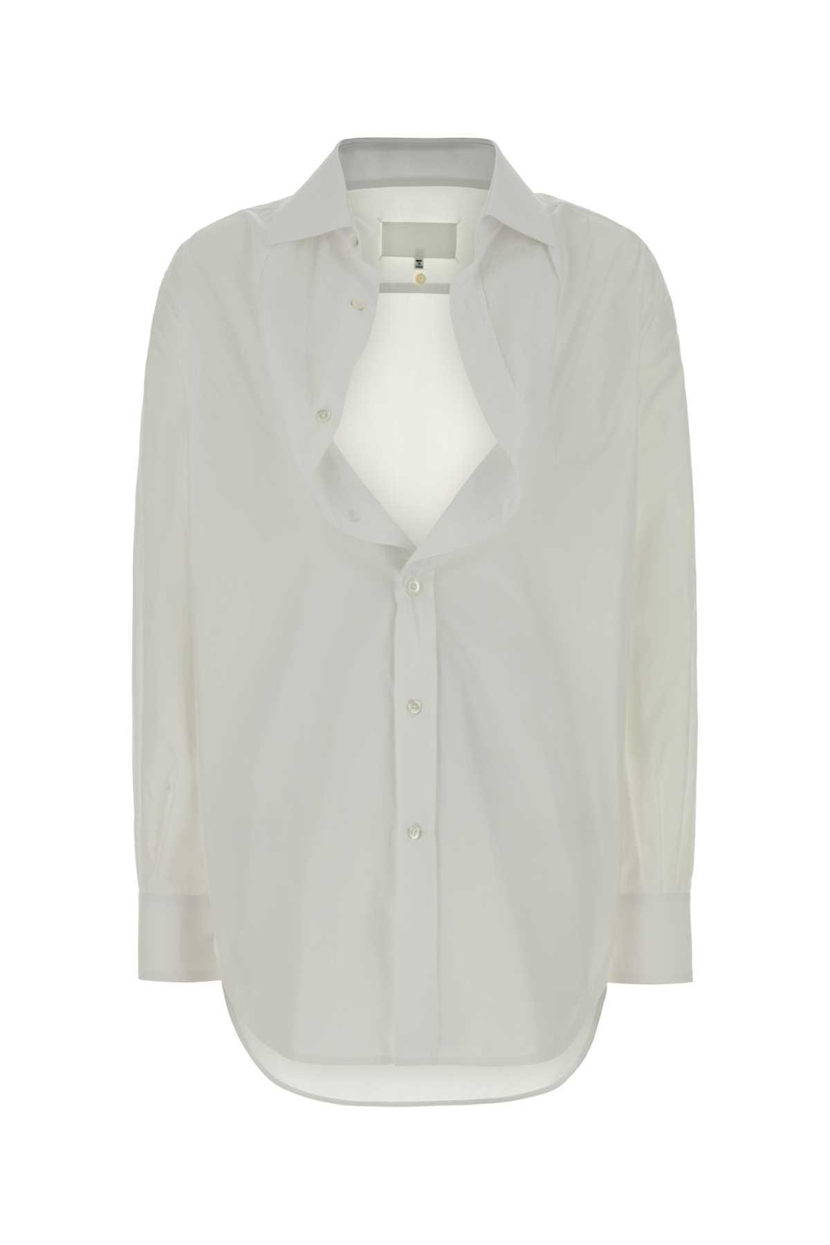 maison margiela white poplin shirt