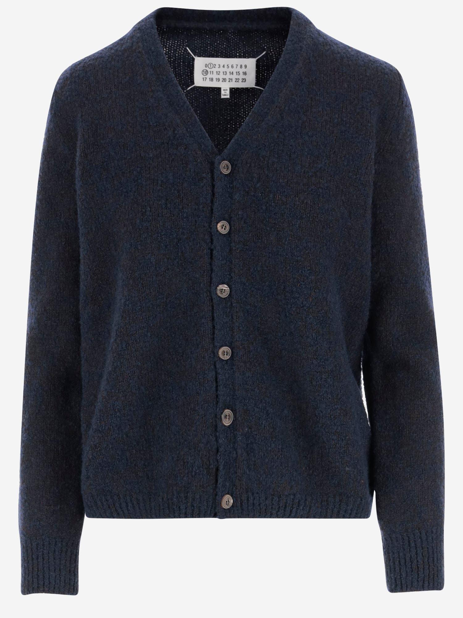 maison margiela wool blend cardigan
