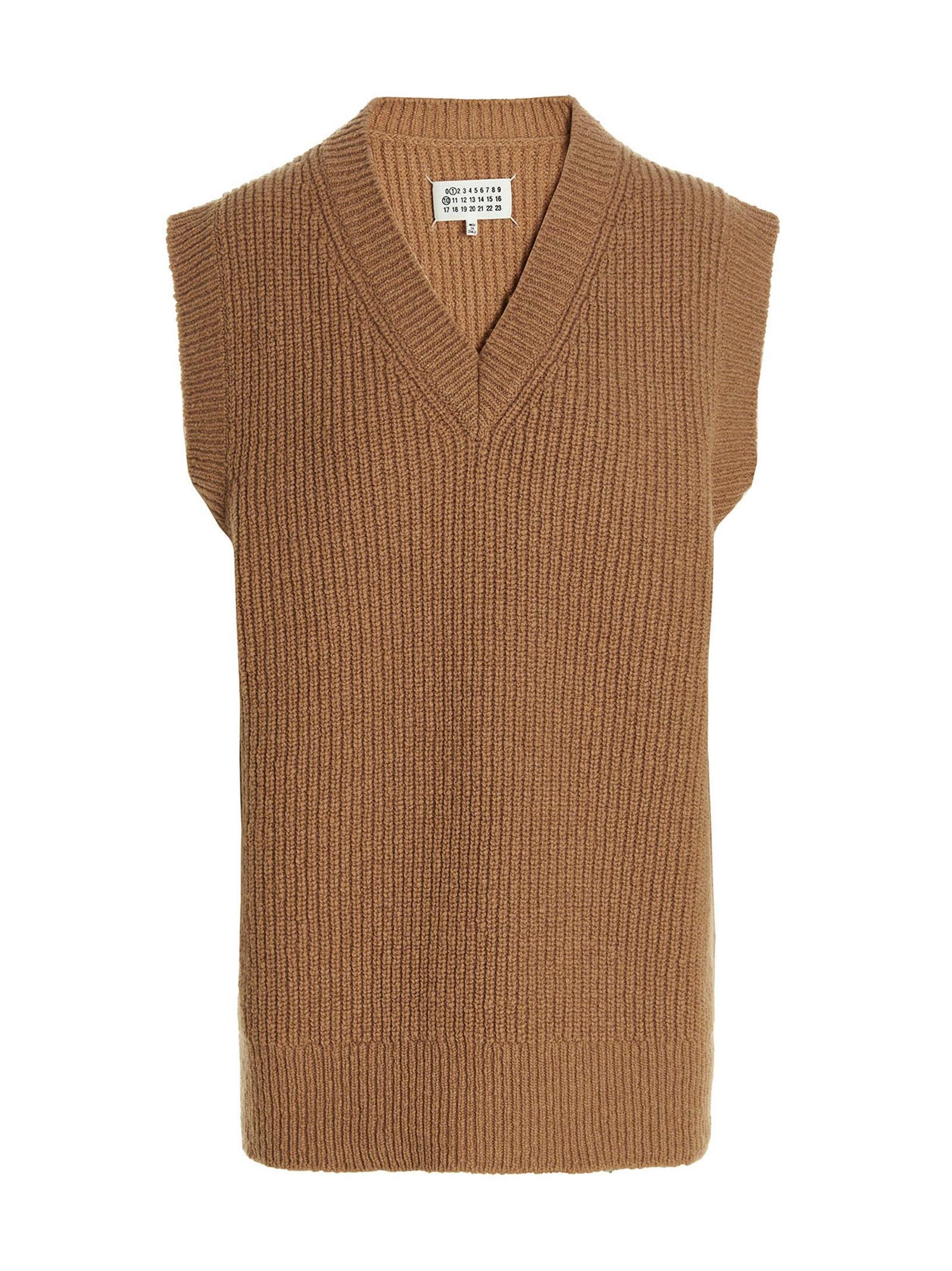 maison margiela wool blend vest
