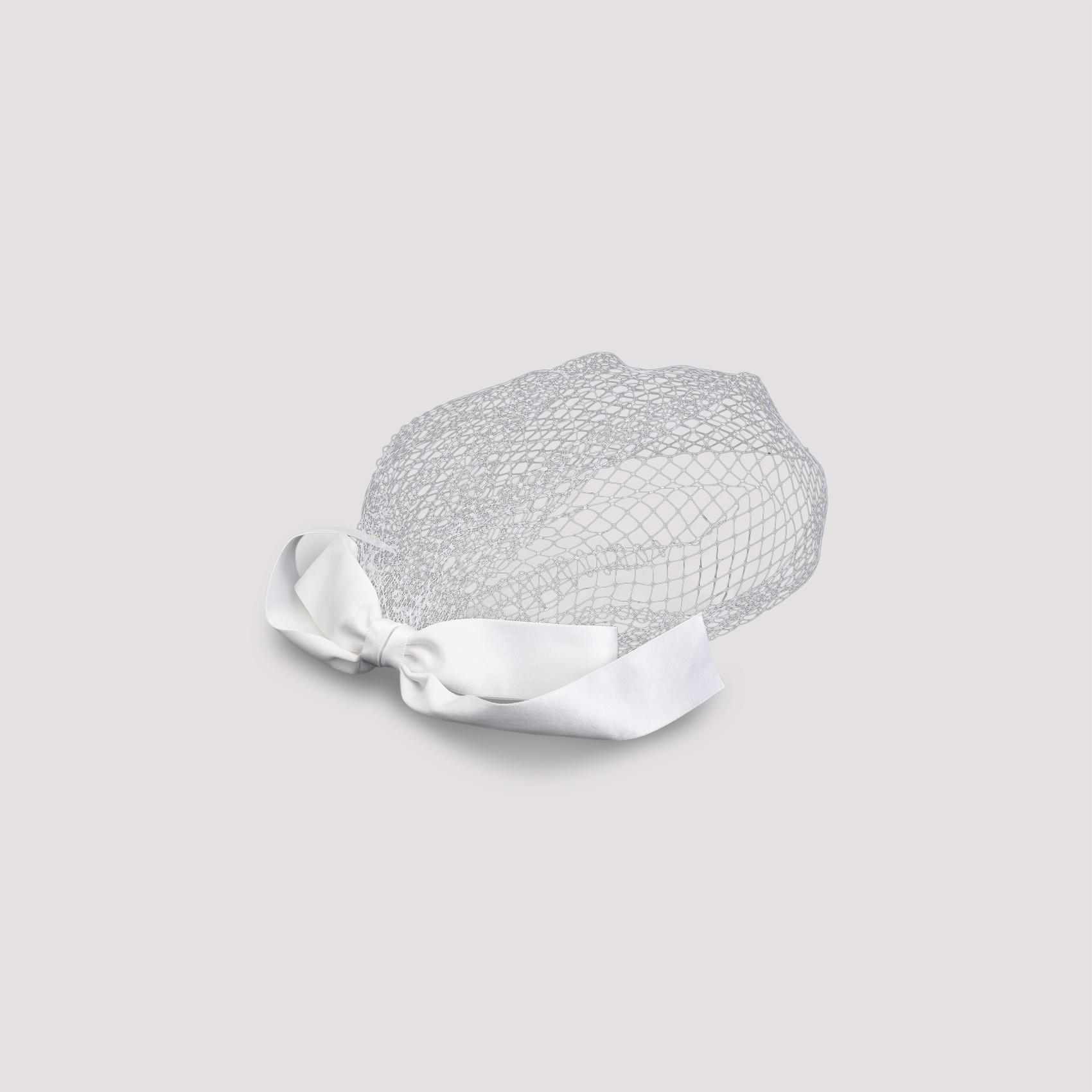 maison michel annie head acc hat white polyamide - women