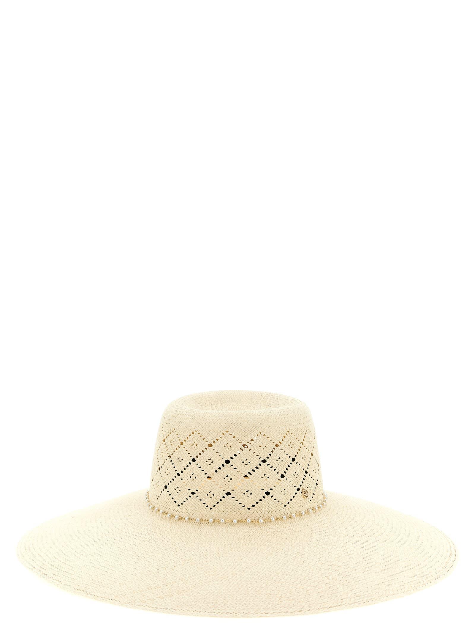 maison michel blanche hat