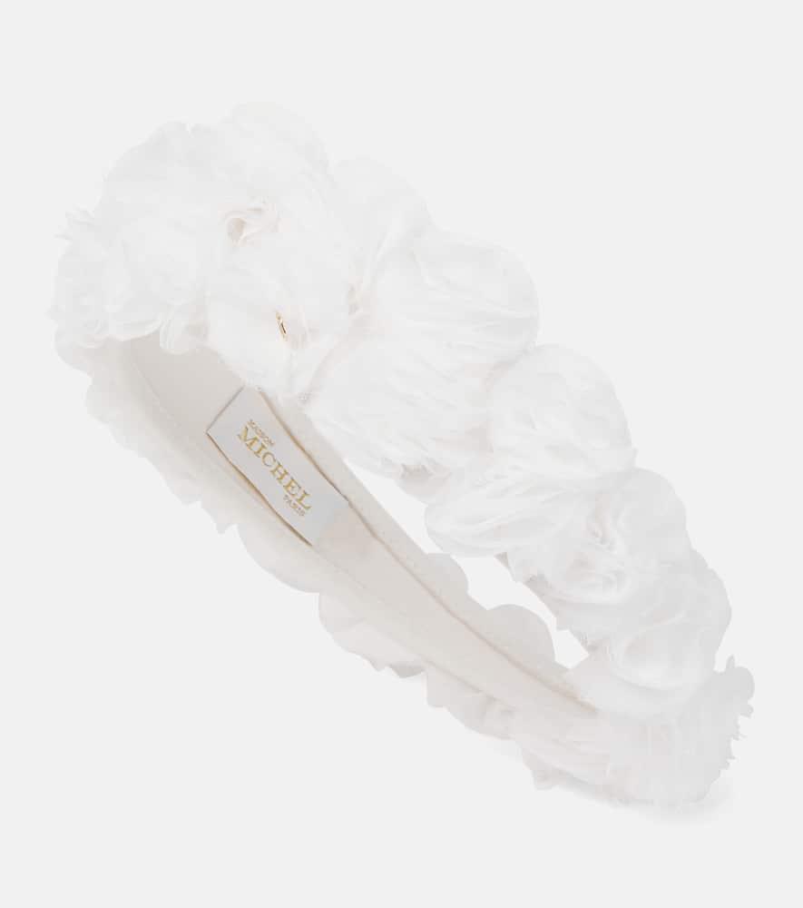 maison michel bridal constance tulle headband