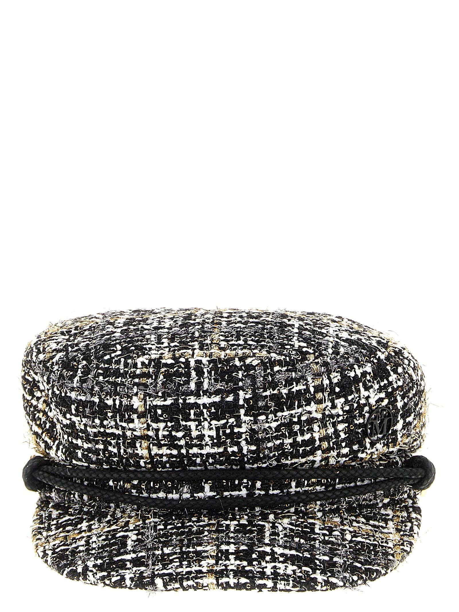 maison michel stage shiny tweed hat
