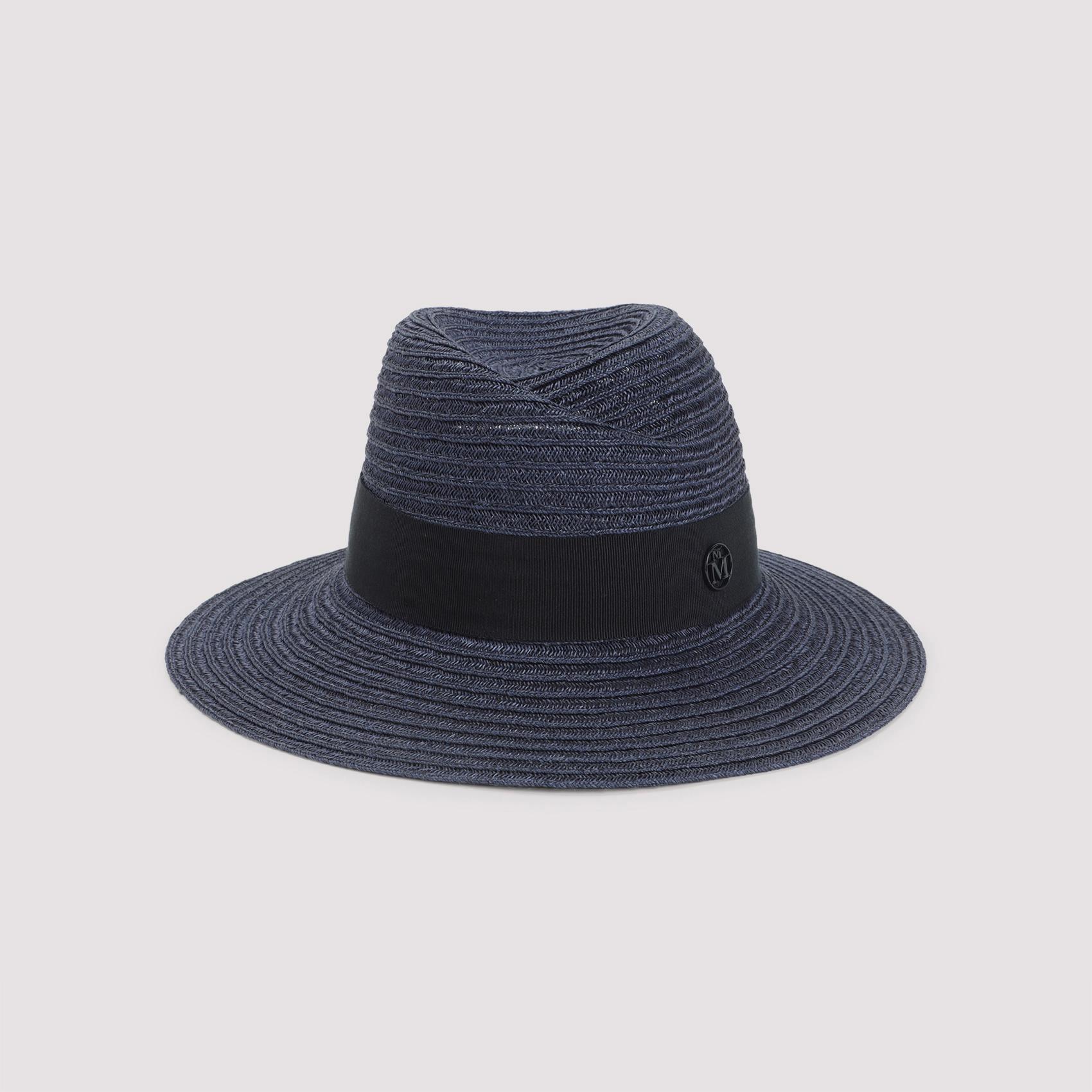 maison michel virginie hat blue true hemp cotton viscose - women