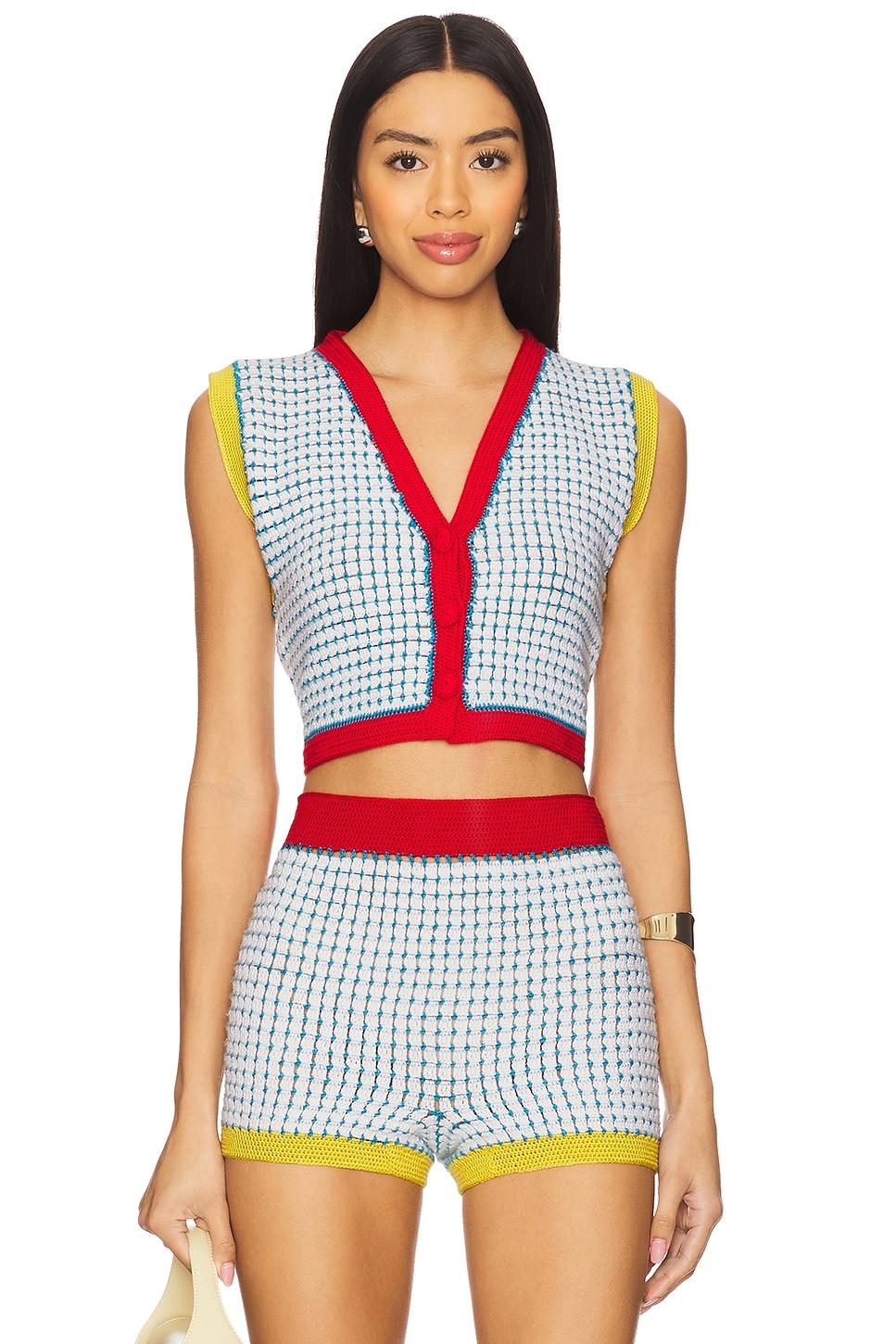 maje hand crochet vest