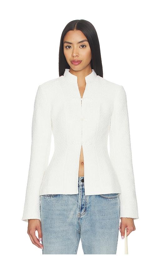 majorelle alba jacket in ivory.