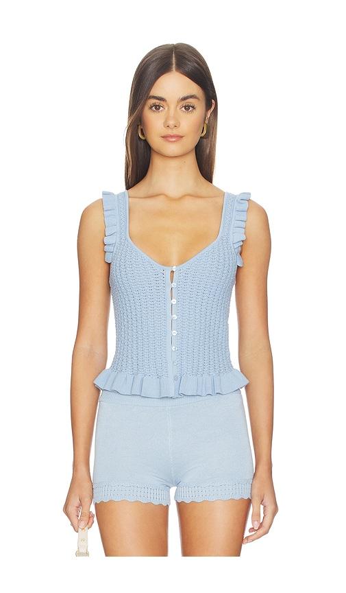 majorelle braylin tank in blue.