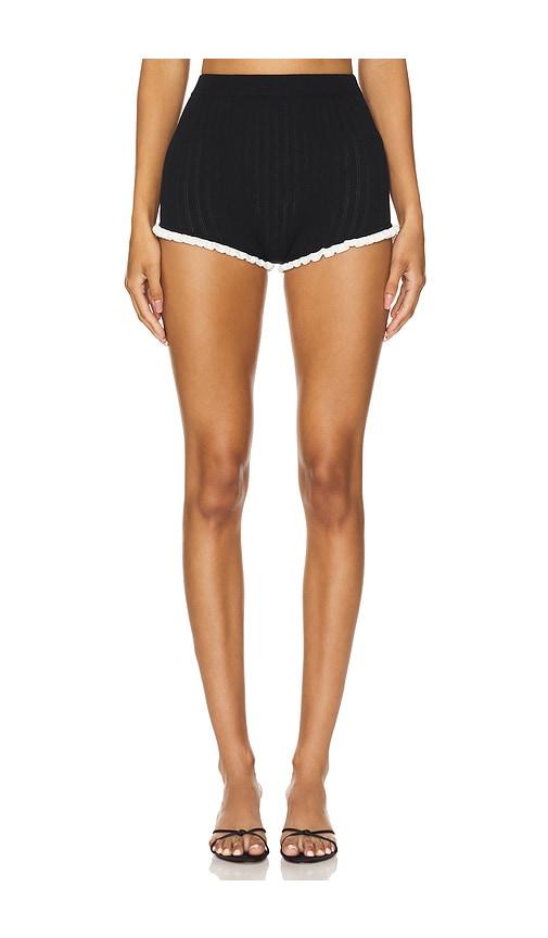 majorelle brielle shorts in black.