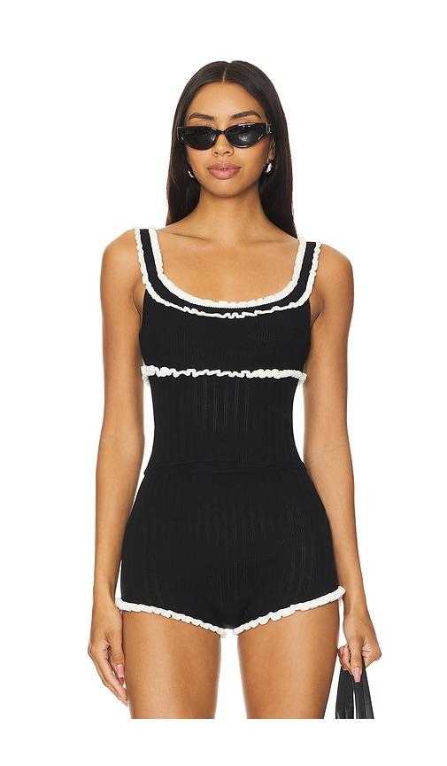 majorelle brielle tank in black.