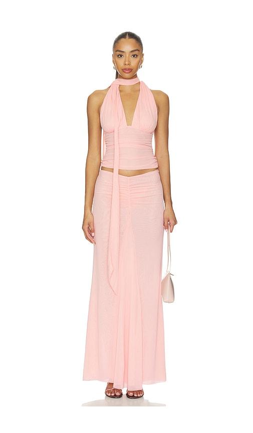 majorelle chantal halter top in rose.