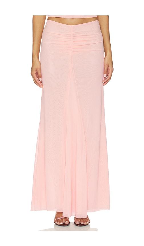 majorelle chantal maxi skirt in rose.