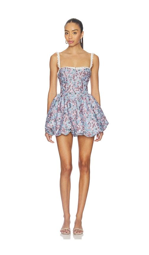 majorelle ciara mini dress in blue,pink.