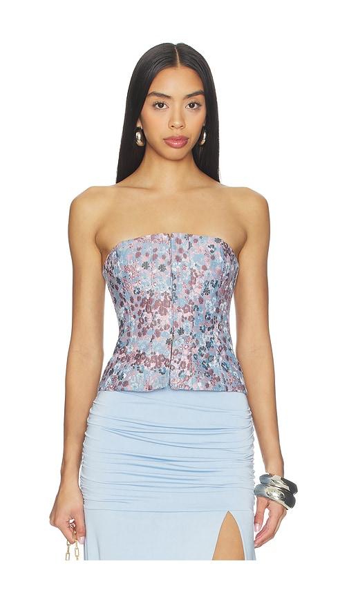 majorelle ciara top in blue,pink.