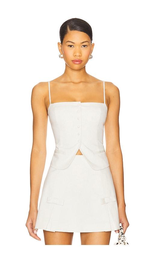 majorelle ciera top in ivory.