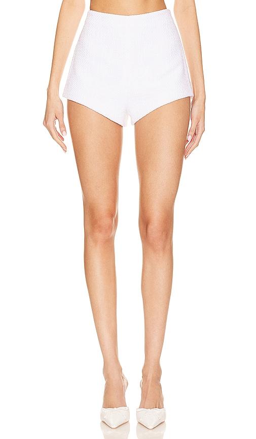 majorelle clemence short in white.
