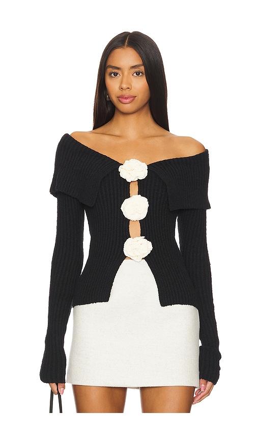 majorelle corina sweater in black.