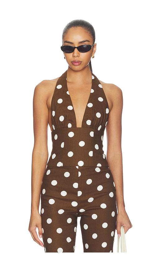 majorelle cosette top in brown.