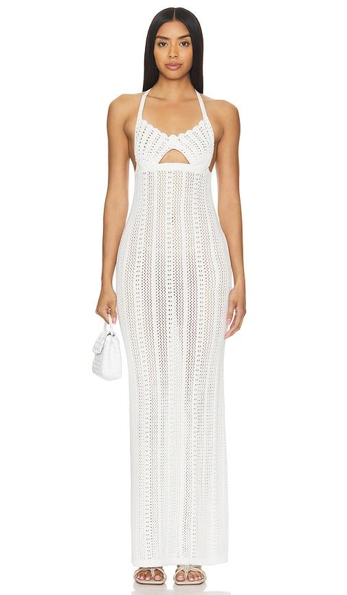majorelle davia maxi dress in ivory.