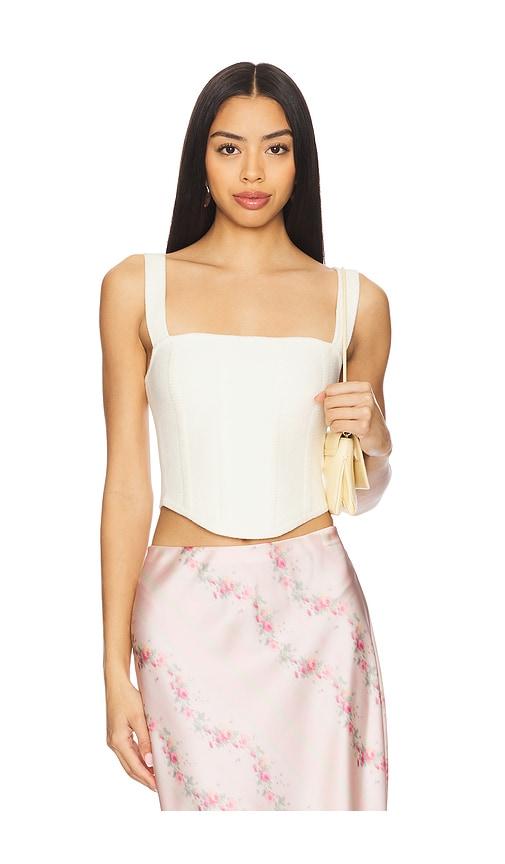 majorelle esme top in ivory.