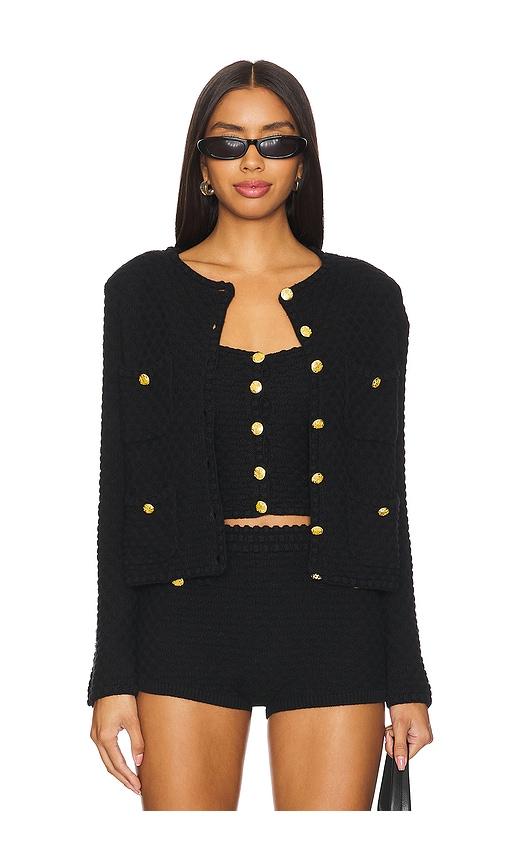 majorelle evaline cardigan in black.
