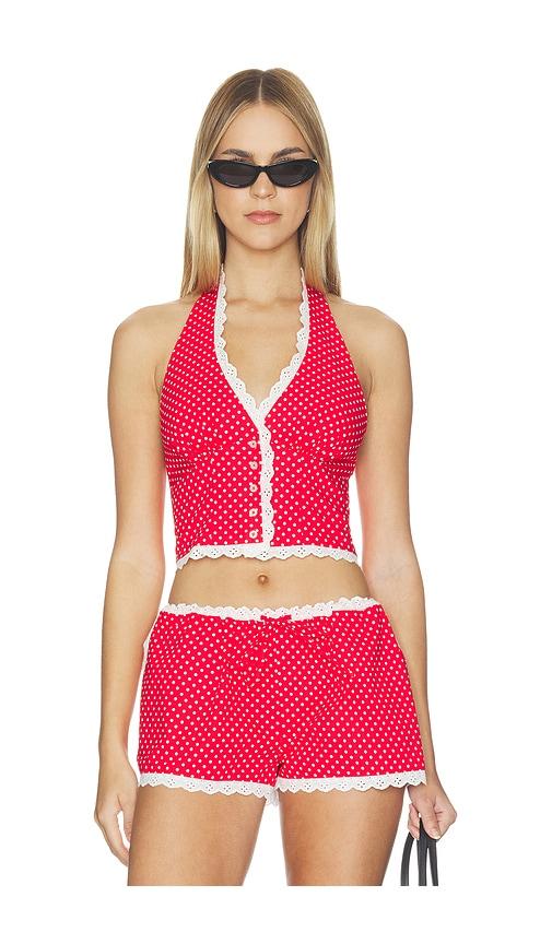 majorelle flo top in red.