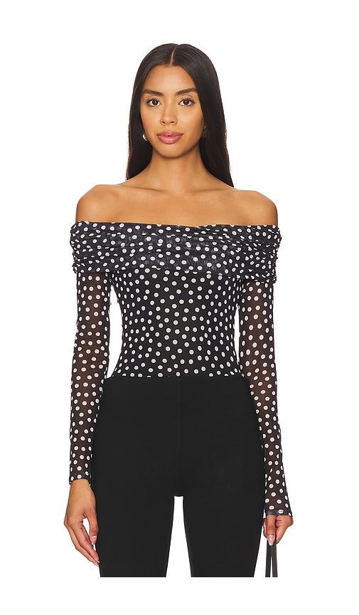 majorelle joy bodysuit in black.