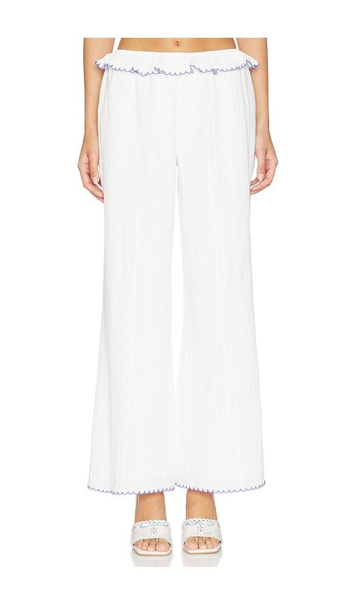 majorelle klarissa pant in white.