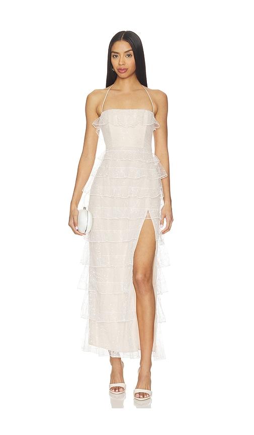majorelle leah gown in white.