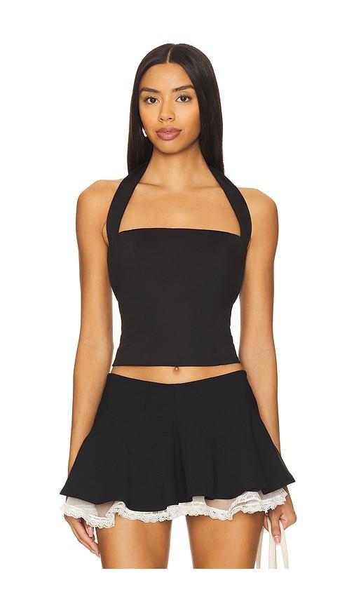 majorelle luana top in black.