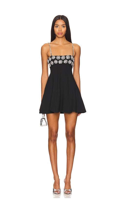majorelle mackie mini dress in black.