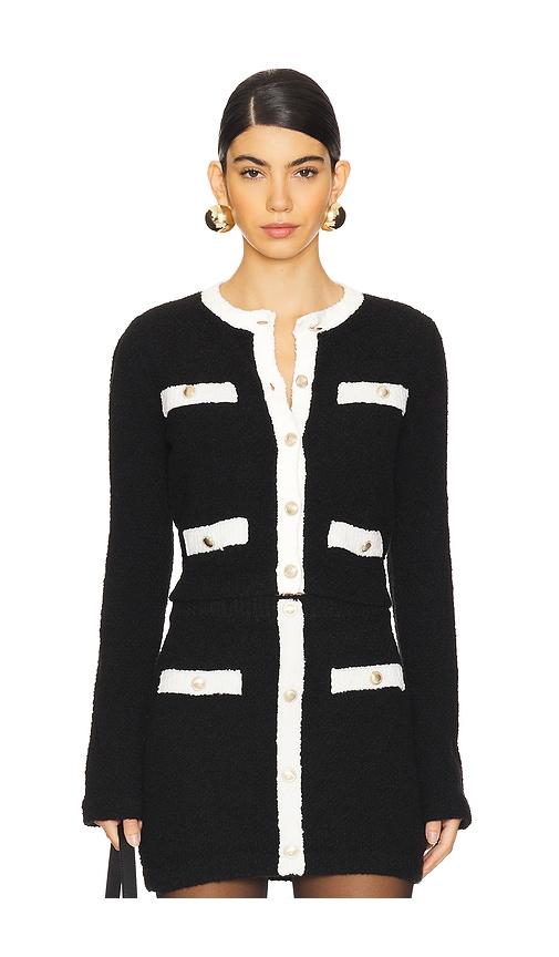majorelle maybelle cardigan in black.