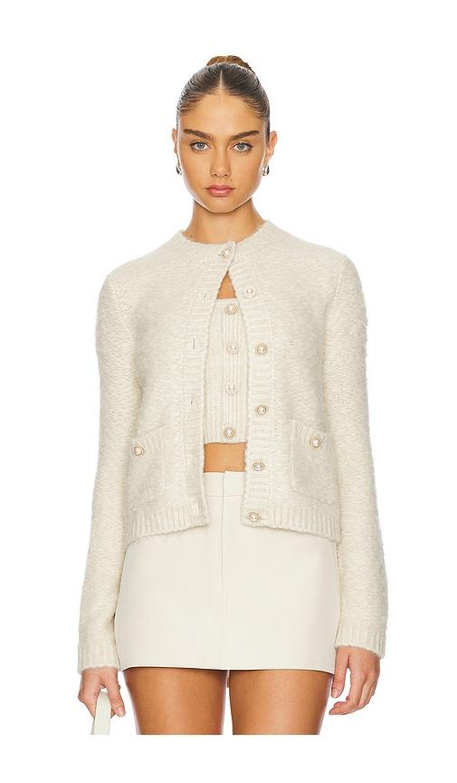 majorelle mirelina cardigan in beige.