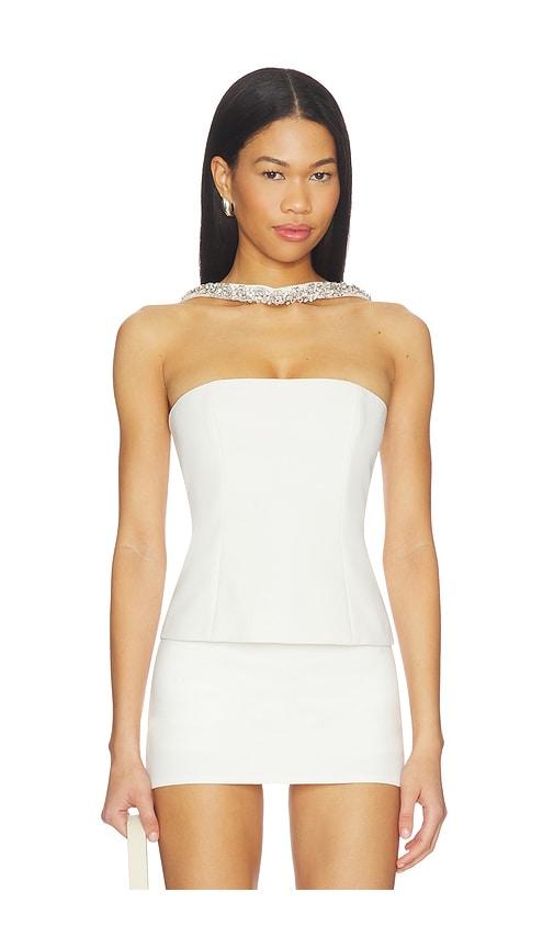 majorelle nicolette top in white.