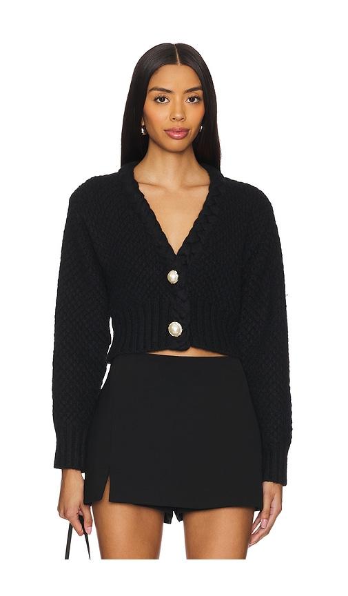 majorelle phiala cardigan in black.