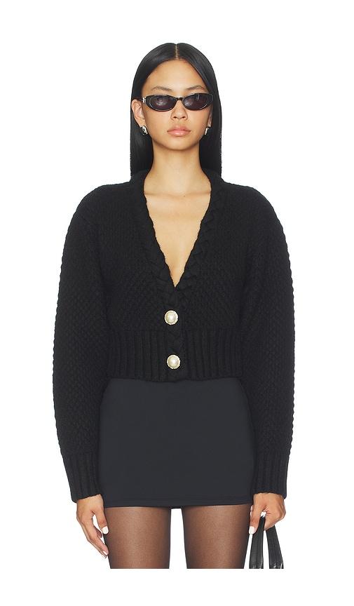 majorelle phiala cardigan in black.