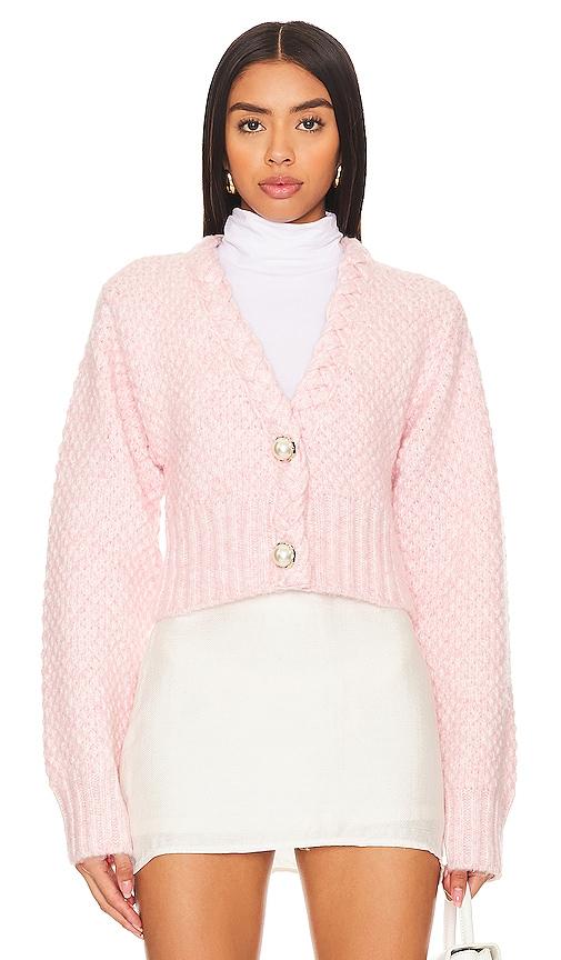 majorelle phiala cardigan in rose.