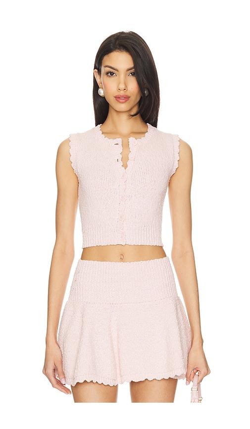 majorelle pippa vest in blush.
