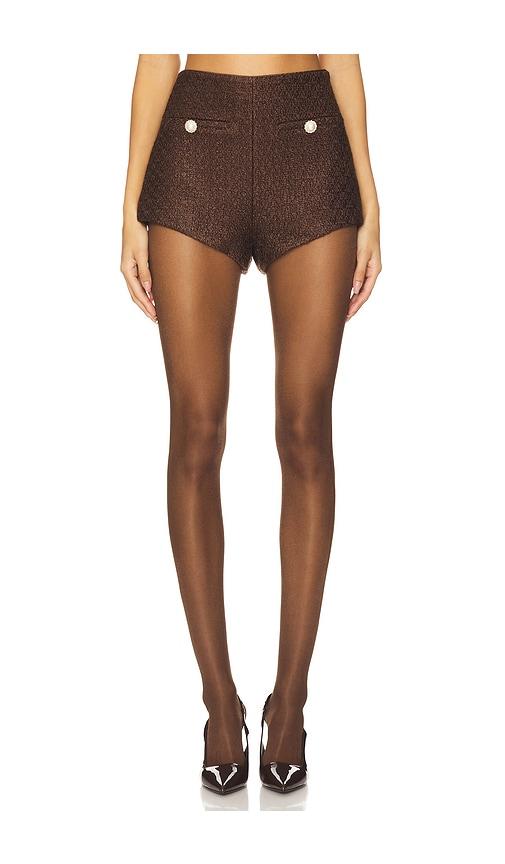 majorelle riah hot short in chocolate.