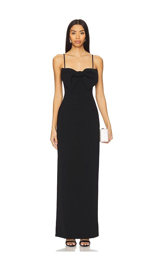 majorelle sadie gown in black.