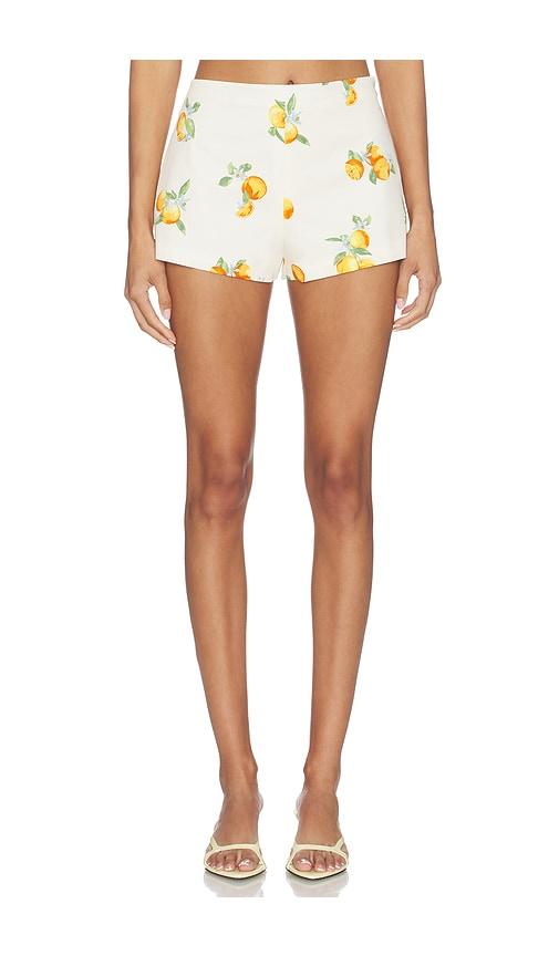 majorelle sansa mini short in cream.