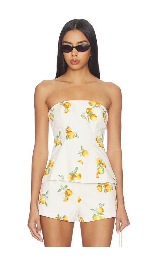 majorelle sansa top in cream.
