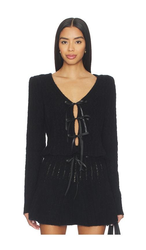 majorelle serra cardigan in black.