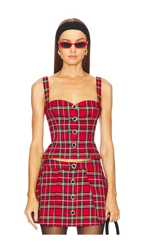 majorelle shane top in red.