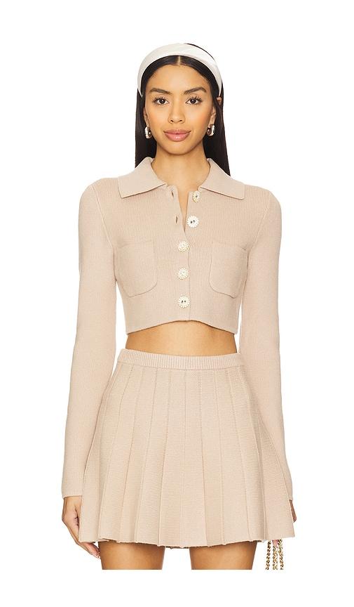 majorelle solveig cardigan in beige.