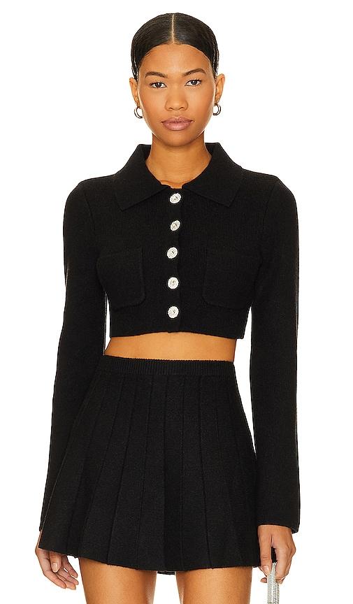 majorelle solveig cardigan in black.