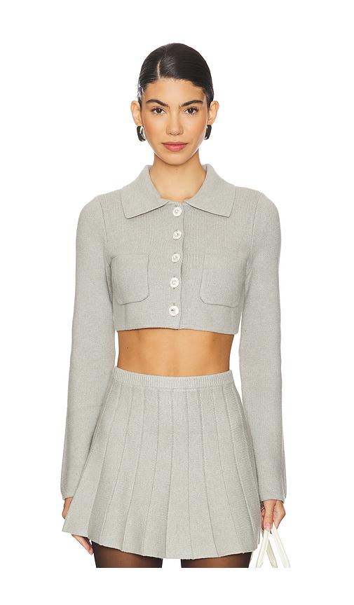 majorelle solveig cardigan in grey.