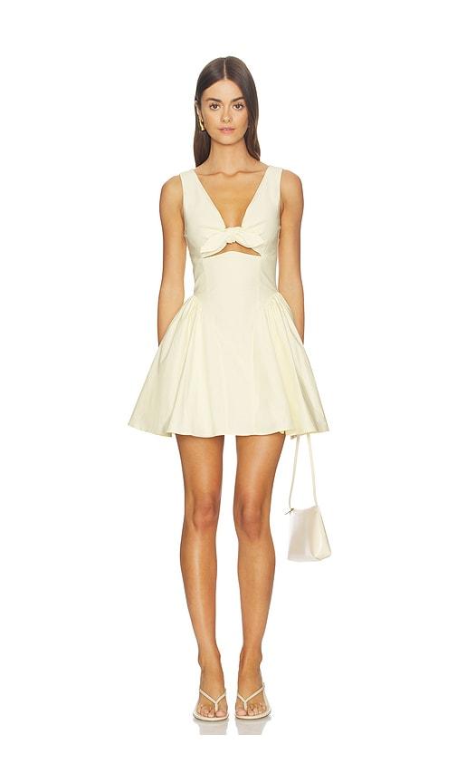 majorelle susie mini dress in yellow.