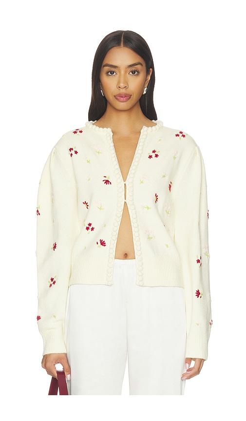majorelle talia cardigan in cream.